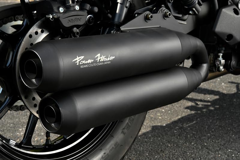 ビームスモーターカンパニー　パワーヘッダーW エリミネーター400 SE 保証付 パワーヘッダー W マットブラック スリップオン：エリミネーター400